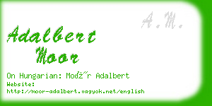 adalbert moor business card